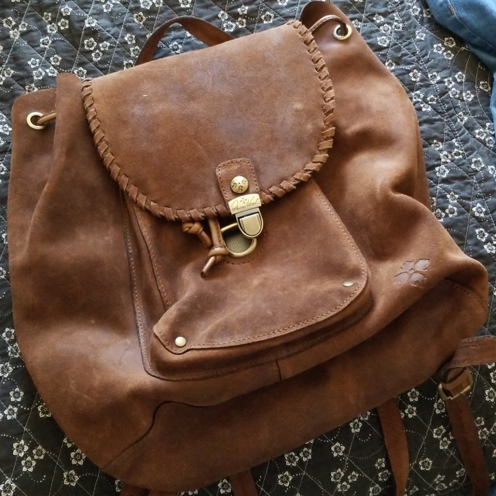 Patricia Nash Oiled Suede Backpack